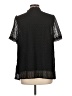 Unbranded 100% Polyester Black Short Sleeve Blouse Size L - photo 2