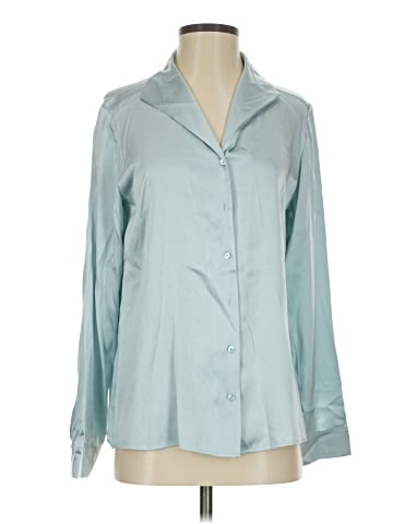 Eileen Fisher Long Sleeve Silk Top (view 1)