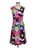 Assorted Brands Graphic Purple Cocktail Dress Size XS - photo 1