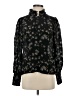 AP.NY Floral Black Long Sleeve Turtleneck Size XS - photo 1