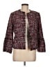 Ann Taylor 100% Polyester Tweed Red Jacket Size 6 - photo 1