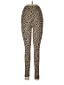 Miss Selfridge Animal Print Brown Leggings Size 8 - photo 1