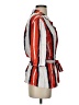 Just Stripes Orange 3/4 Sleeve Button-Down Shirt Size S - photo 4