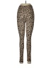 Miss Selfridge Animal Print Brown Leggings Size 8 - photo 2