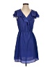 BCBGeneration 100% Polyester Solid Blue Cocktail Dress Size S - photo 1