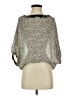 Rozae R.N. Silver 3/4 Sleeve Blouse Size S - photo 1