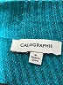 Calligraphie Teal Pullover Sweater Size XL - photo 7
