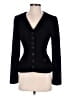 Self-Portrait 100% Polyester Black Tweed Pattern Jacket Size 4 - photo 1