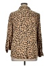 Chico's 100% Modal Animal Print Tan Long Sleeve Blouse Size XL (3) - photo 2