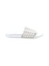 Olivia Miller White Silver Sandals Size 10 - photo 1