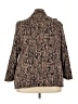 Nic + Zoe Animal Print Brown Blazer Size 3X - photo 2