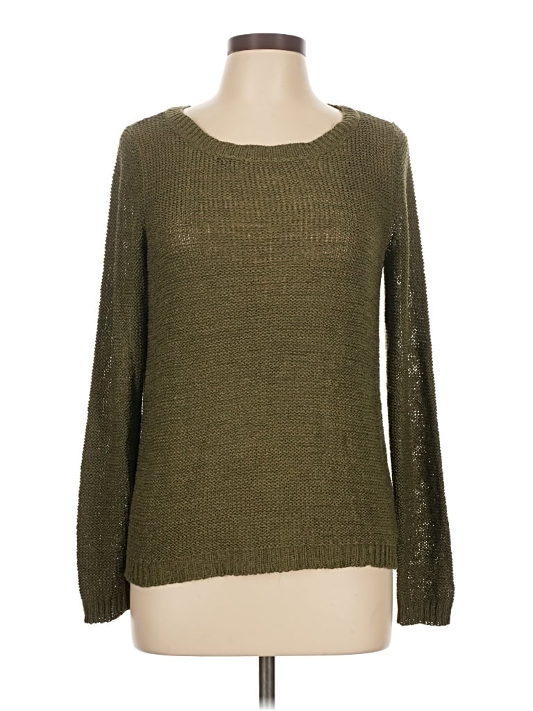 Pre-owned Only Pullover Sweater In Green