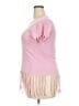 ON FIRE 100% Cotton Pink Short Sleeve Top Size 2X - photo 5
