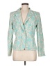 Casual Corner Paisley Teal Silk Blazer Size 6 - photo 1