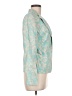 Casual Corner Paisley Teal Silk Blazer Size 6 - photo 4