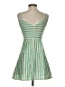 Slide Show 100% Polyester Stripes Green Cocktail Dress Size 6 - photo 2