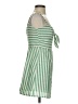 Slide Show 100% Polyester Stripes Green Cocktail Dress Size 6 - photo 4