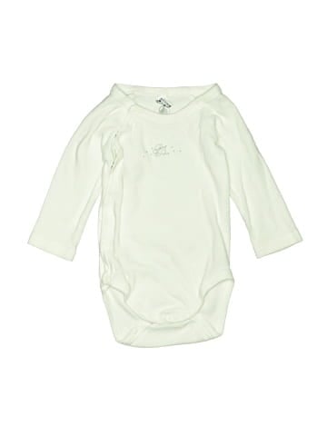 Petit Bateau Long Sleeve Onesie (view 1)