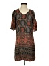 Assorted Brands 100% Viscose Paisley Brown Casual Dress Size 0 - photo 1