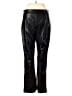 MNG 100% Polyester Black Faux Leather Pants Size 4 - photo 2