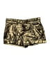 BCBGMAXAZRIA 100% Polyester Metallic Gold Shorts Size 6 - photo 1