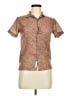 Voyage 100% Polyester Brown Short Sleeve Polo Size 8 - photo 1