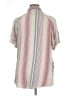 Assorted Brands 100% Rayon Stripes Ivory Short Sleeve Blouse Size XL - photo 2