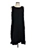 Unbranded Solid Black Casual Dress Size L - photo 1