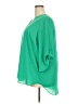 Chaus 100% Polyester Green 3/4 Sleeve Blouse Size 2X - photo 5