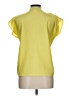 Impressions 100% Polyester Yellow Short Sleeve Blouse Size 12 - photo 2