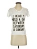 Fifth Sun White Short Sleeve T-Shirt Size XS - photo 1