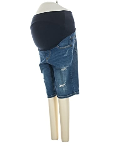 Indigo Blue Denim Shorts (view 1)