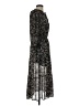 Blu Pepper 100% Polyester Paisley Black Casual Dress Size S - photo 4