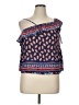 Xhilaration Blue Sleeveless Blouse Size XL - photo 1