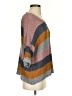 Altar'd State Color Block Brown Poncho Size XS - photo 4