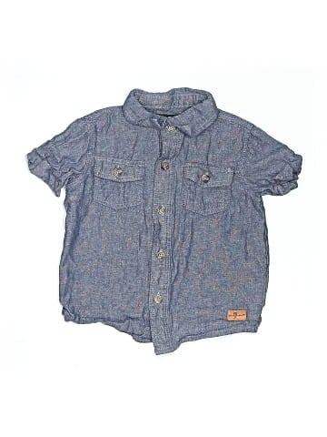 7 For All Mankind Short Sleeve Button-Down Shirt (view 1)
