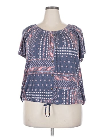 Meri Skye Short Sleeve Blouse (view 1)