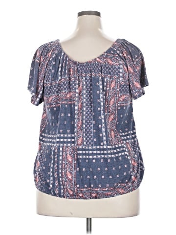 Meri Skye Short Sleeve Blouse (view 2)