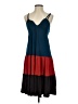 Miuse Color Block Blue Casual Dress Size S - photo 1