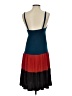 Miuse Color Block Blue Casual Dress Size S - photo 2