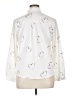 Unbranded 100% Polyester Hearts Ivory Long Sleeve Blouse Size XL - photo 2