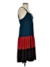 Miuse Color Block Blue Casual Dress Size S - photo 4
