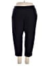 Terra & Sky Solid Black Active Pants Size 4X (petite) - photo 1