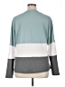 Shein Color Block Teal Pullover Sweater Size XL - photo 2
