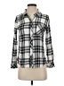 Rails 100% Rayon Plaid Silver Long Sleeve Button-Down Shirt Size S - photo 1