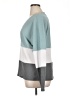 Shein Color Block Teal Pullover Sweater Size XL - photo 5