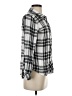 Rails 100% Rayon Plaid Silver Long Sleeve Button-Down Shirt Size S - photo 4