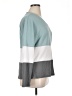 Shein Color Block Teal Pullover Sweater Size XL - photo 4