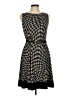 AB Studio Houndstooth Black Cocktail Dress Size M - photo 1