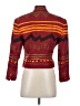 Ellen Tracy Chevron-herringbone Red Blazer Size P (estimated, petite) - photo 2